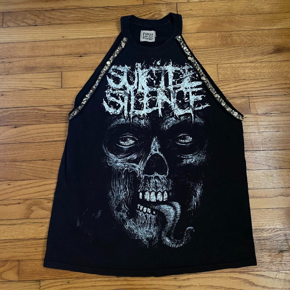 Vintage One of a Kind Embellished Rock Tank Top